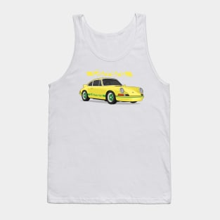 supercar 911 carrera rs turbo 1972 yellow green Tank Top